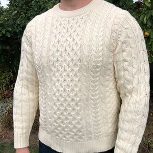 Cable Knit Fishermans Sweater 